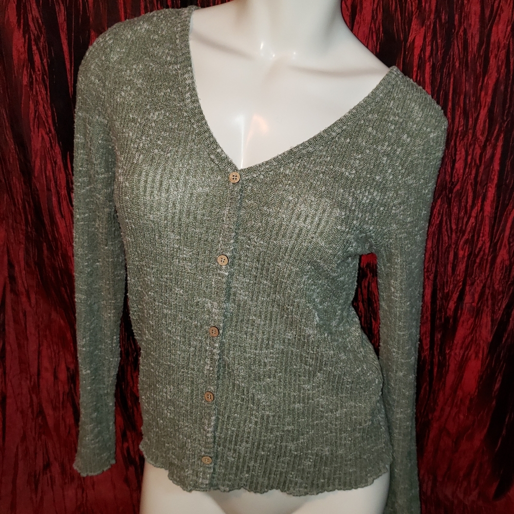 Almost Famous button up sweater